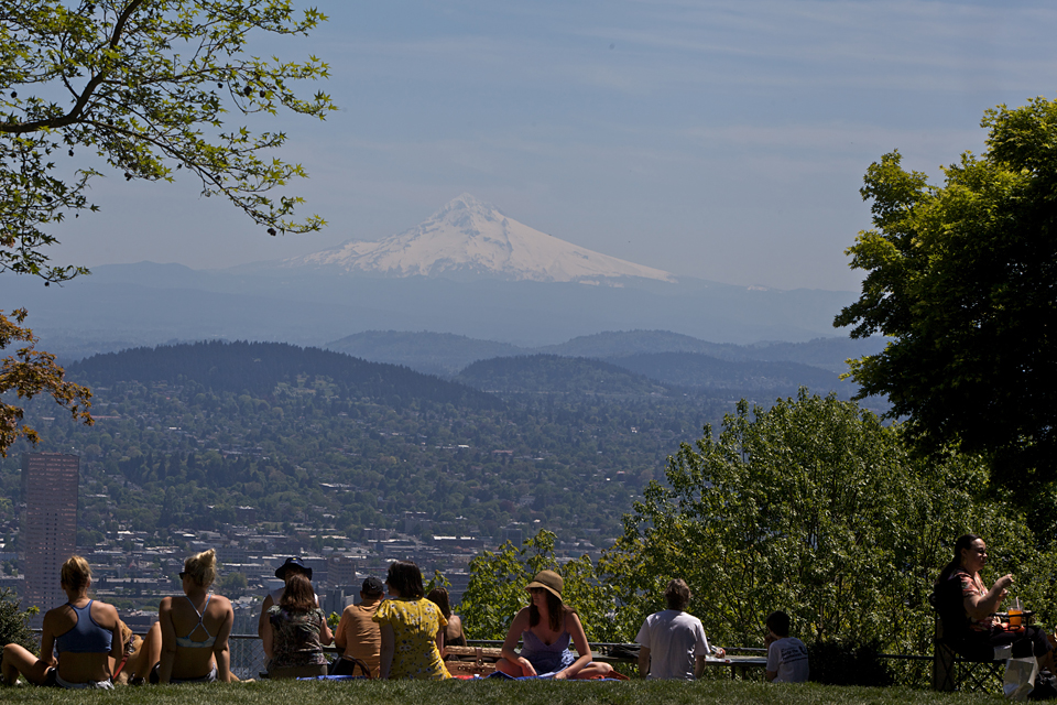 The view from Pittock Mansion
